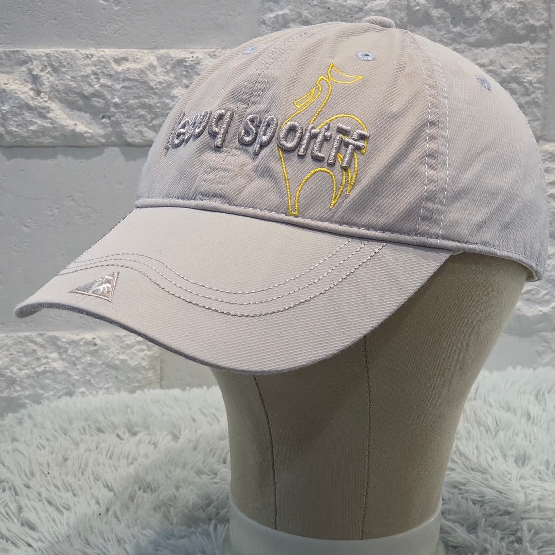 L4-9:르꼬끄 스포르티프 클래식 자수 볼캡 라이트그레이(56-59) 상품이미지2
