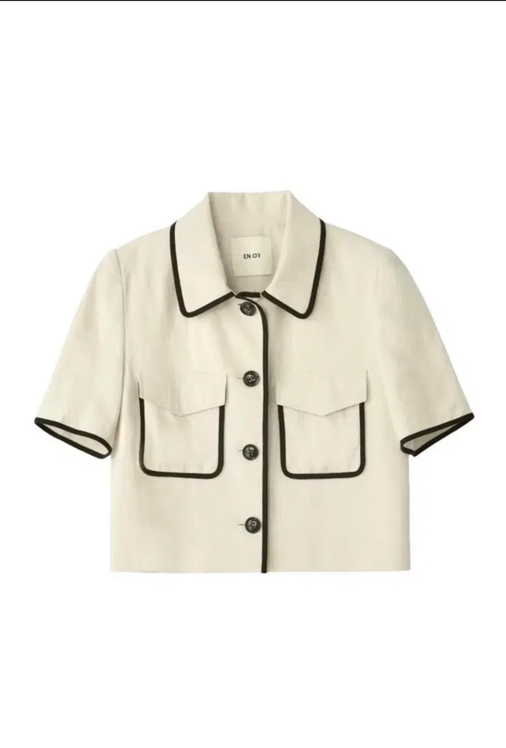 (m) 엔오르 크롭 린넨 자켓 상품이미지3