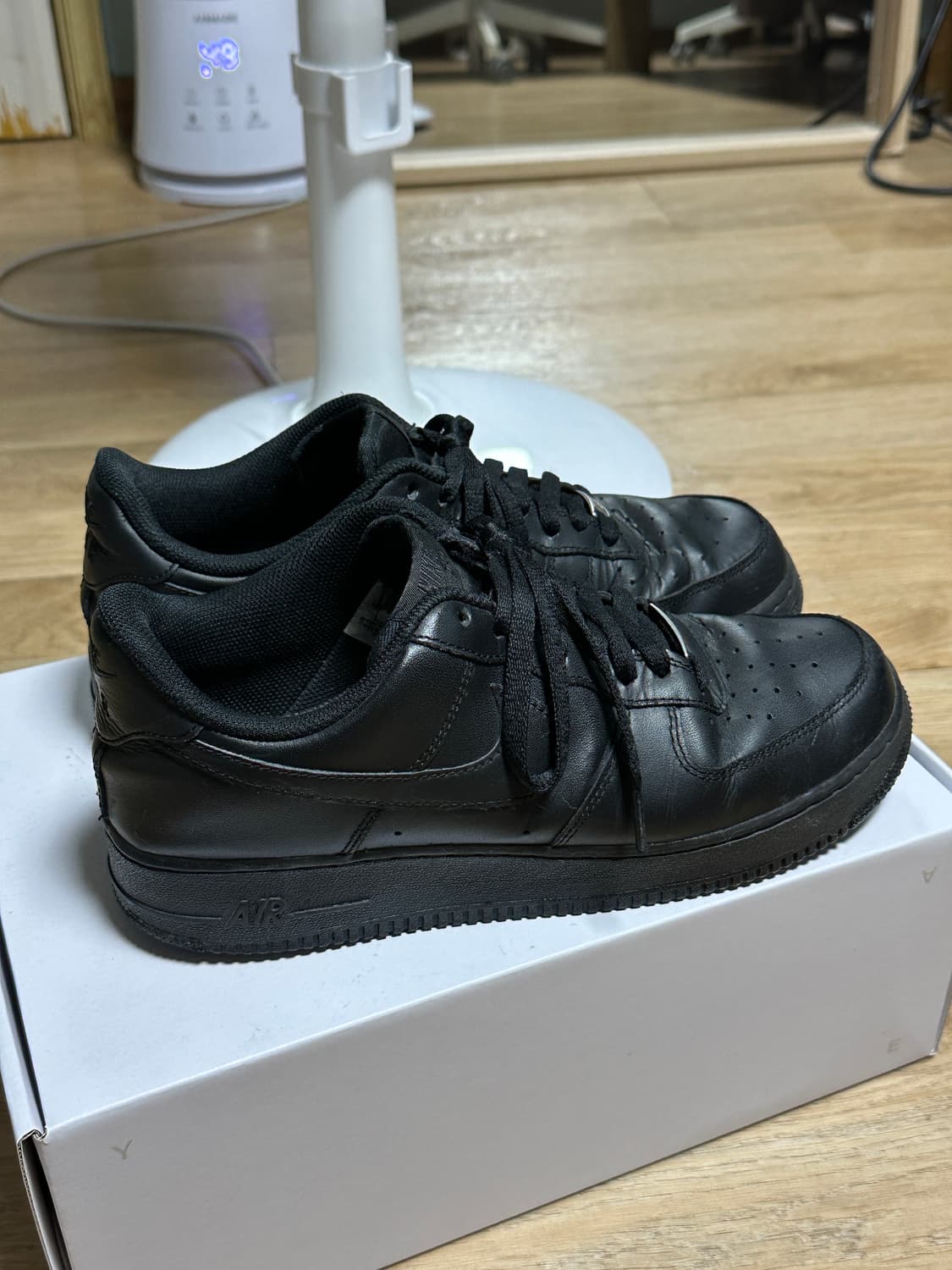 (275) 나이키 에어포스1 블랙 상품이미지5