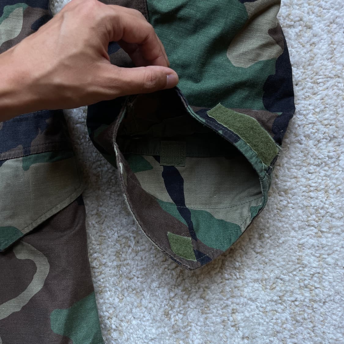 [미디움-숏] 미군 M65 오리지널 우드랜드 필드 자켓 새제품 컨디션 상품이미지4