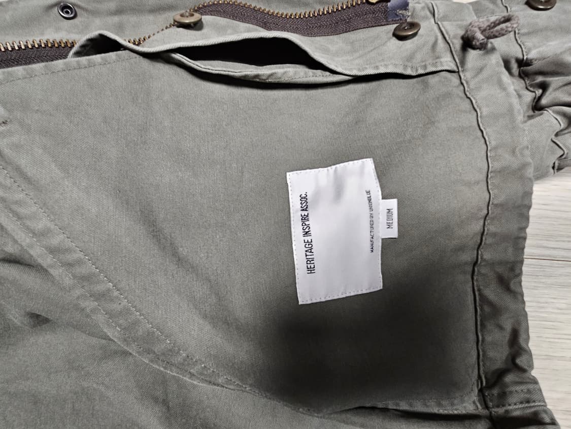 유니온블루 M51 MIL SHORT PARKA 카키그레이 상품이미지4