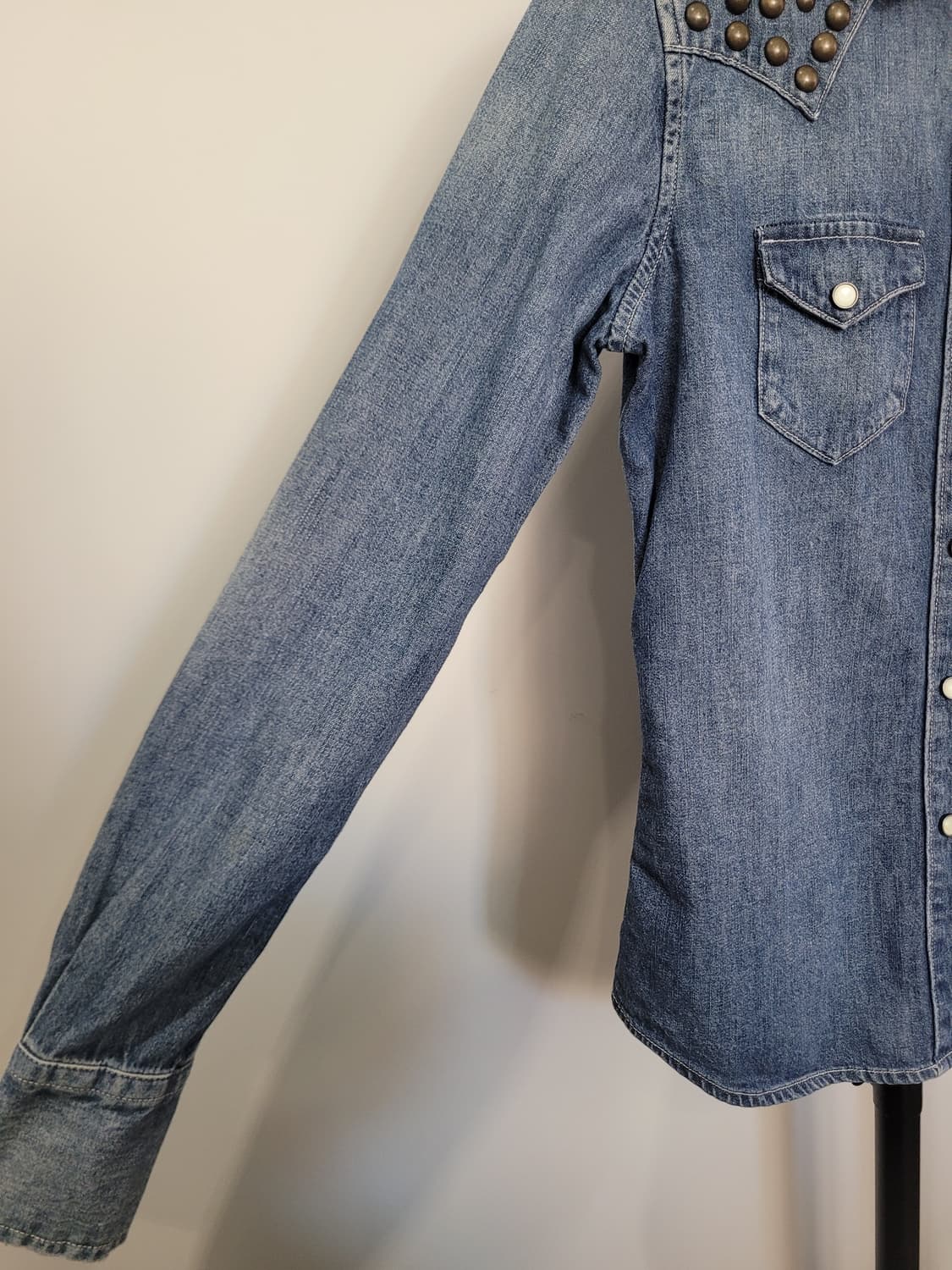 랄프로렌 데님앤서플라이 스터드 웨스턴 데님 셔츠 XS사이즈 상품이미지4