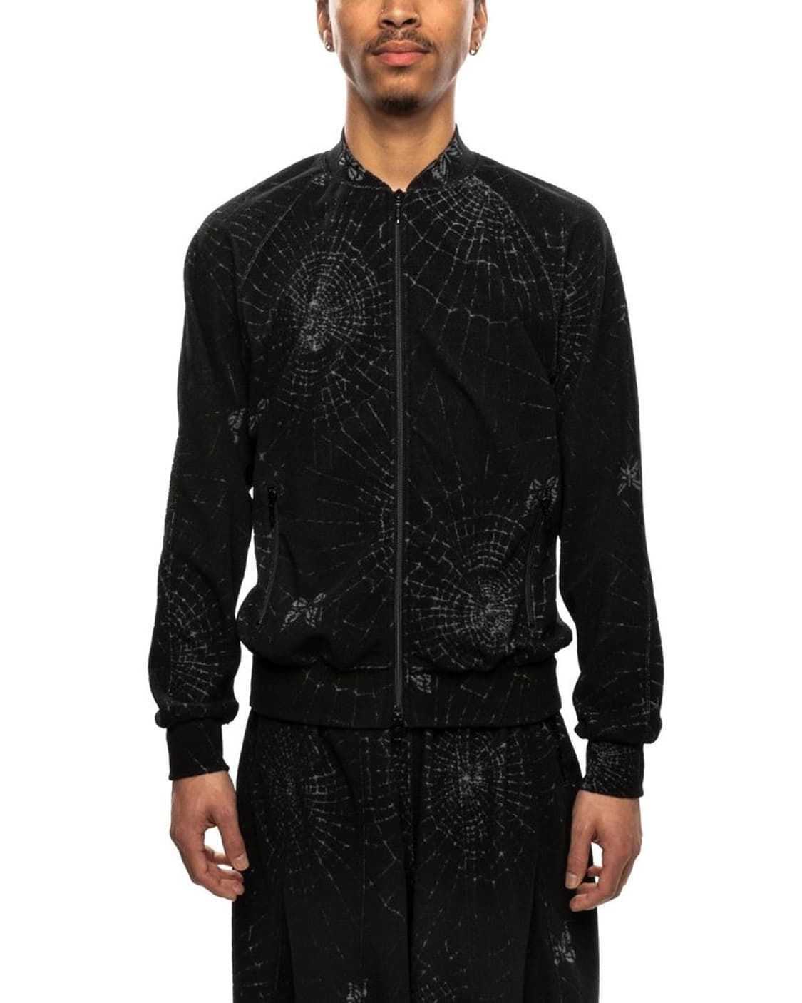 Needles 25ss 립 칼라 트랙 자켓 파일 자카드 스파이더웹 XL 상품이미지3