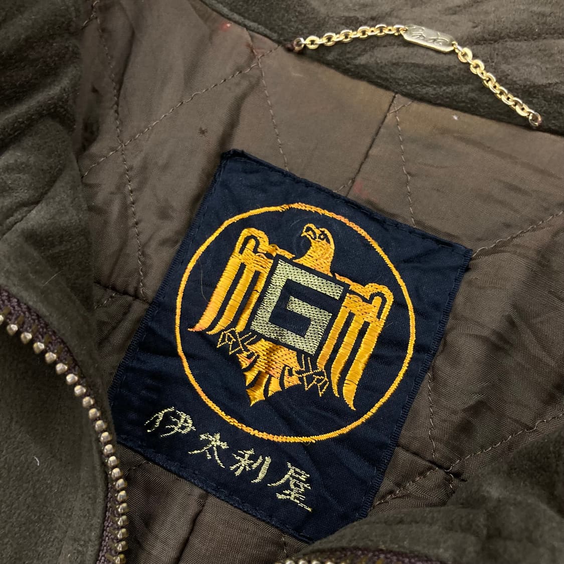 빈티지 브라운 스웨이드 블루종 자켓 상품이미지7