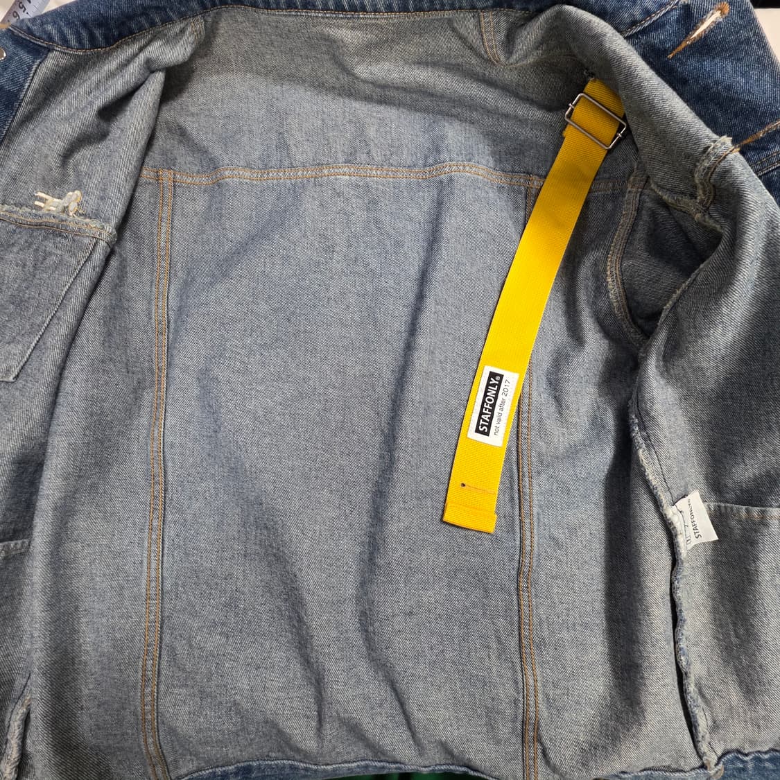 0762STAFF ONLY 스탭온리 자수 로고 중청 데님자켓 상품이미지5