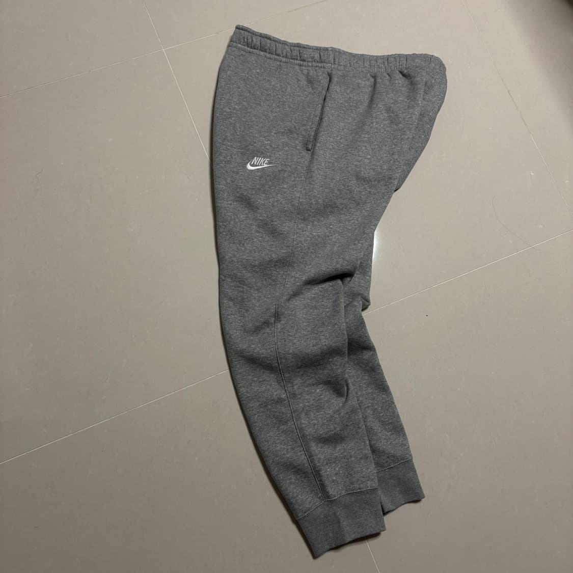 정품 나이키 퓨추라 기모 조거팬츠 그레이 트레이닝 바지 상품이미지5