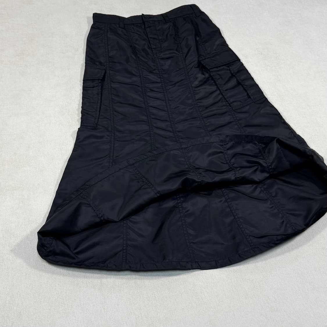 Nylon Twill Black Skirt 상품이미지3