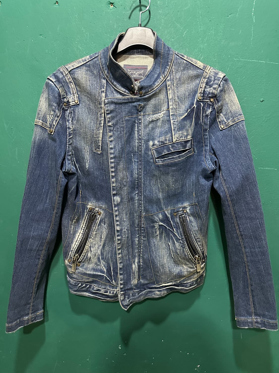 버커루 빈티지 지쟌 트러커자켓M 상품이미지1