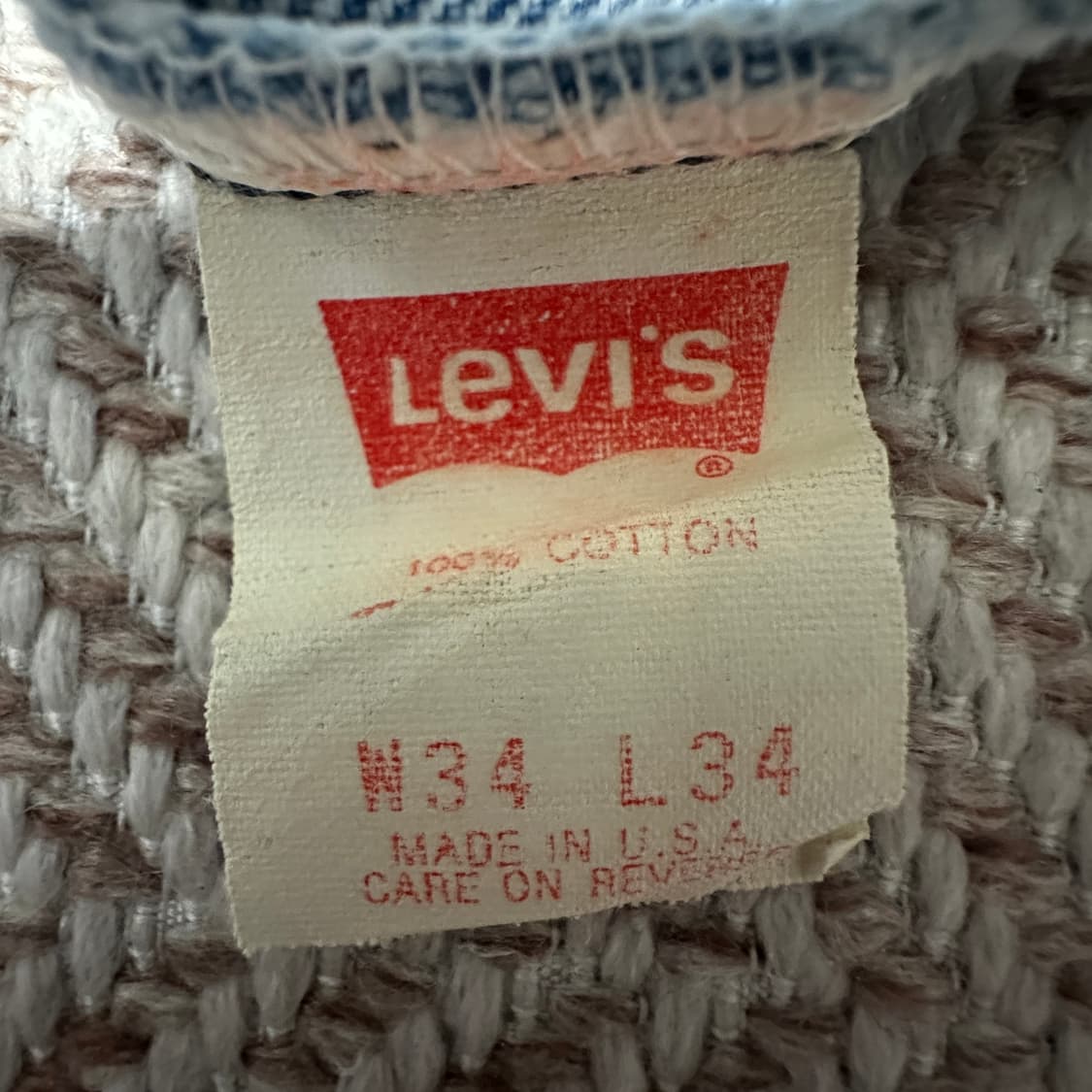 LEVI'S 505 80's usa made denim jeans 상품이미지5