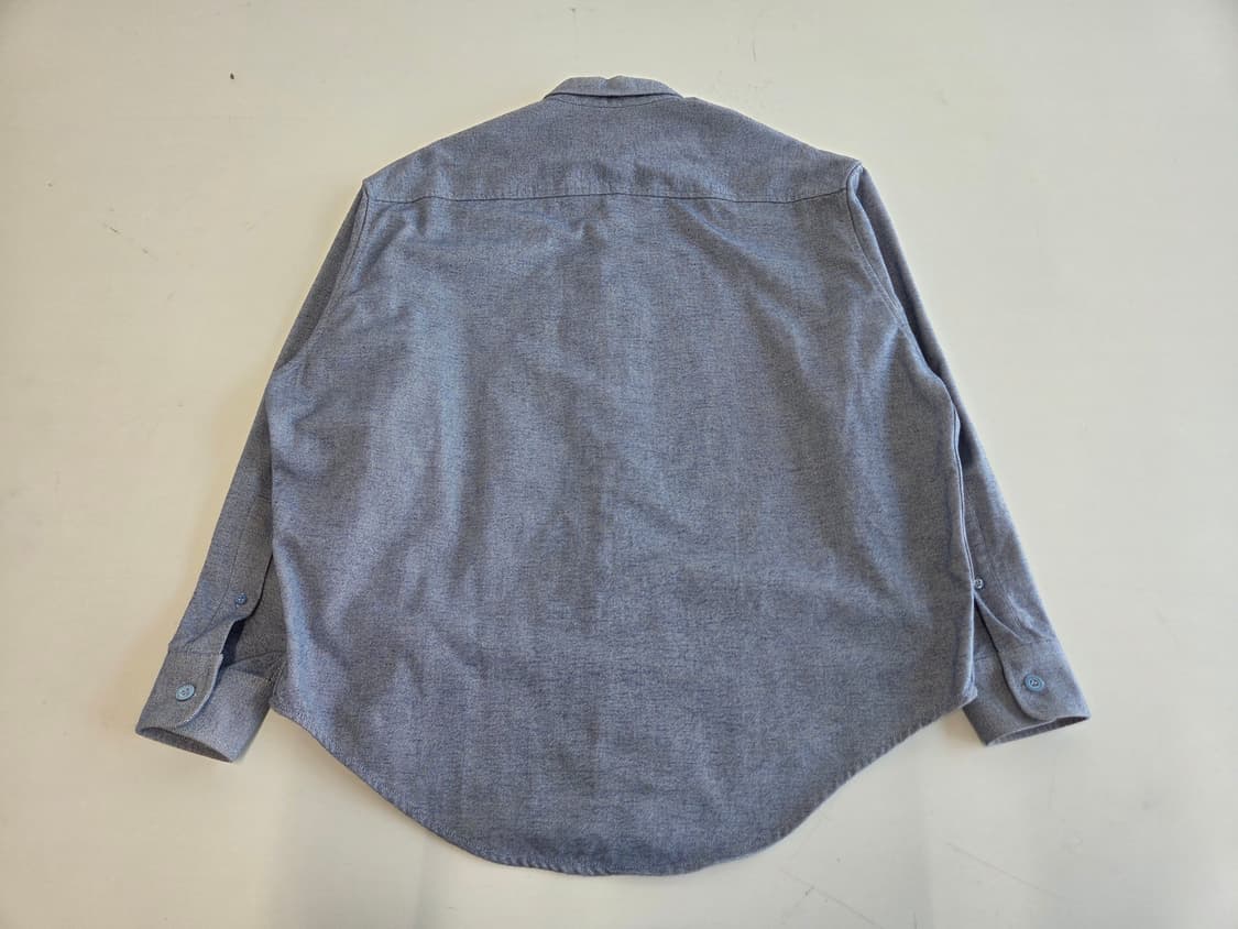 아미 공용 스몰 하트 로고 버튼 다운 셔츠 블루 39 상품이미지2