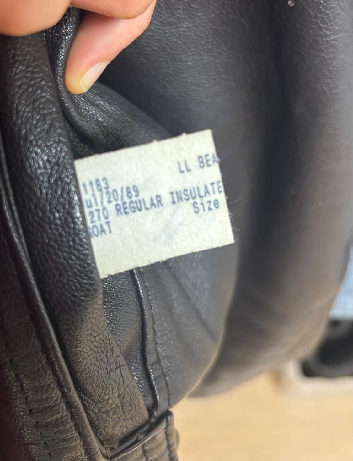 80s 엘엘빈 고트스킨 A2 레더 자켓 상품이미지10