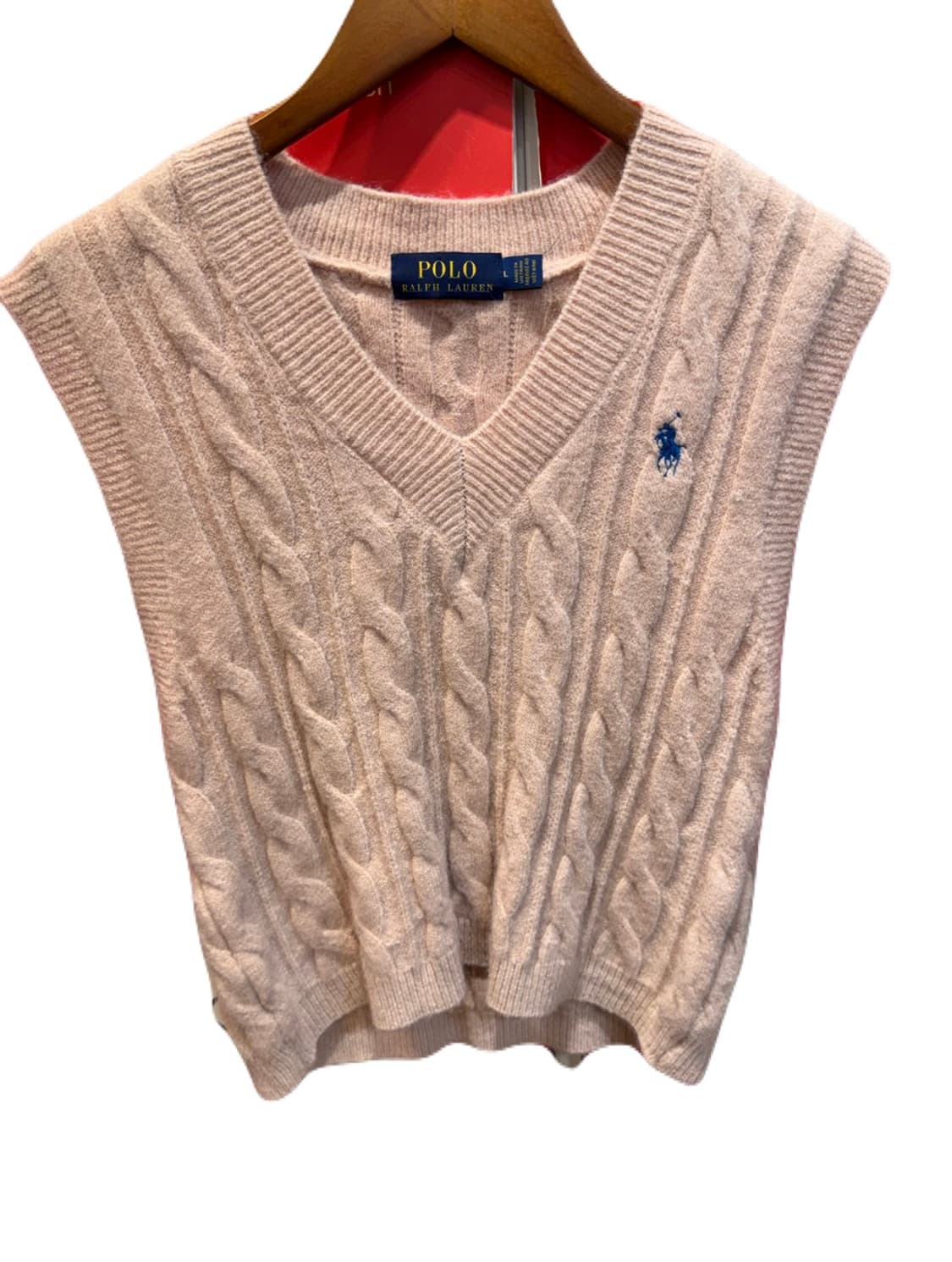 폴로랄프로렌 꽈배기 니트 조끼 상품이미지1