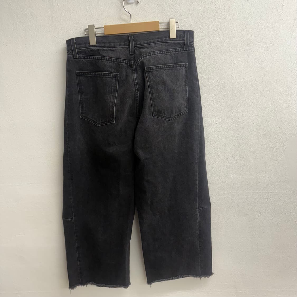 USA B Sides 블랙 와이드 데님 팬츠  30 상품이미지3