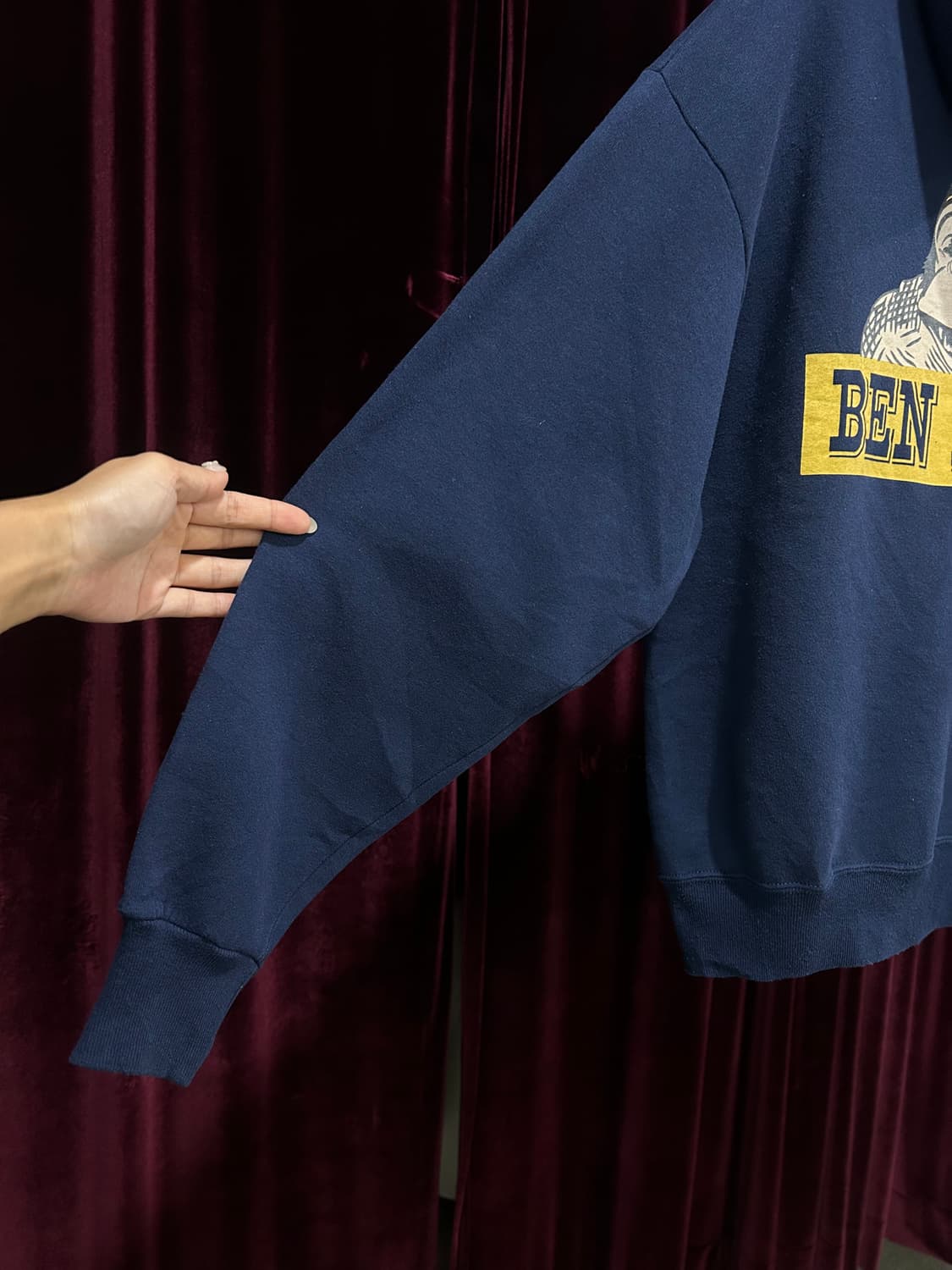 vintage BEN DAVIS navy hoodie 상품이미지6