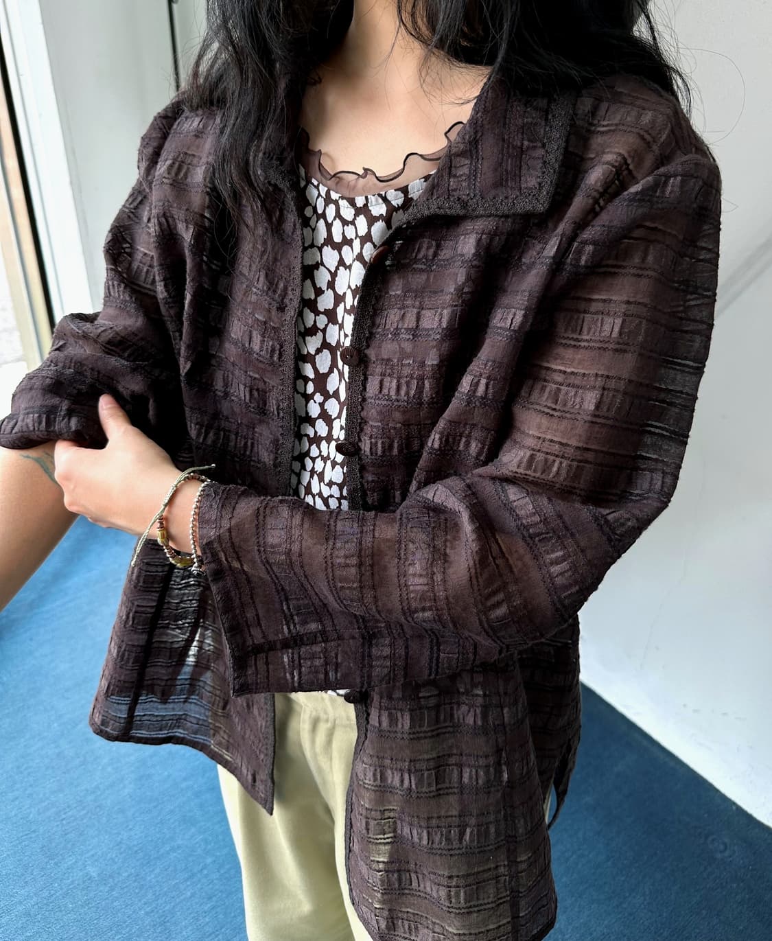 JPN made linen nylon design shirket 상품이미지9