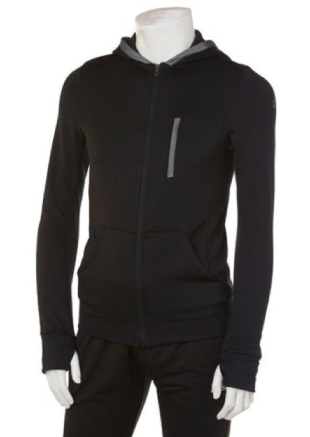 아디다스 스포츠 트레이닝 블랙 후드집업 상품이미지1