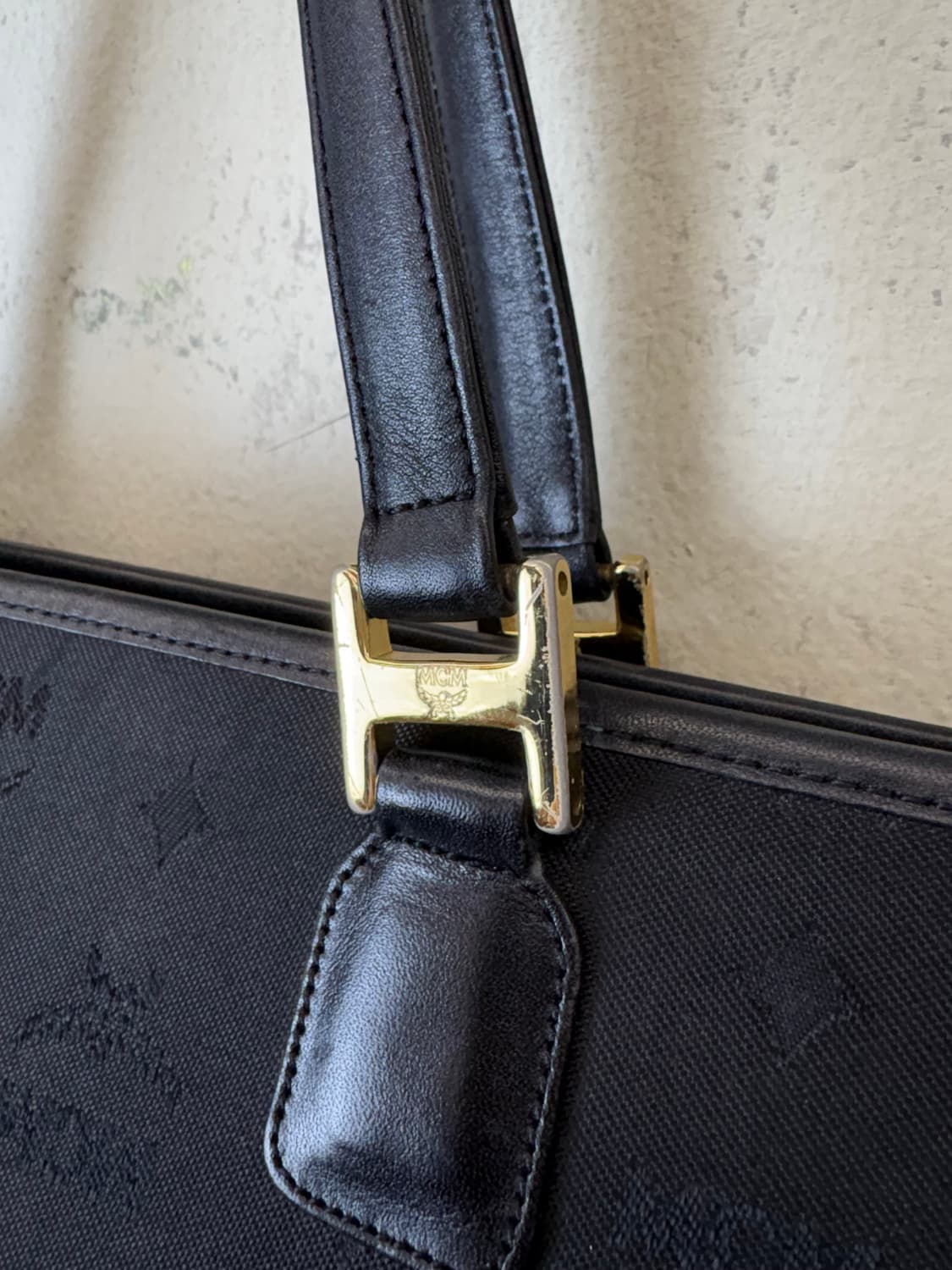 MCM 엠씨엠 빈티지 블랙 토트백 상품이미지5