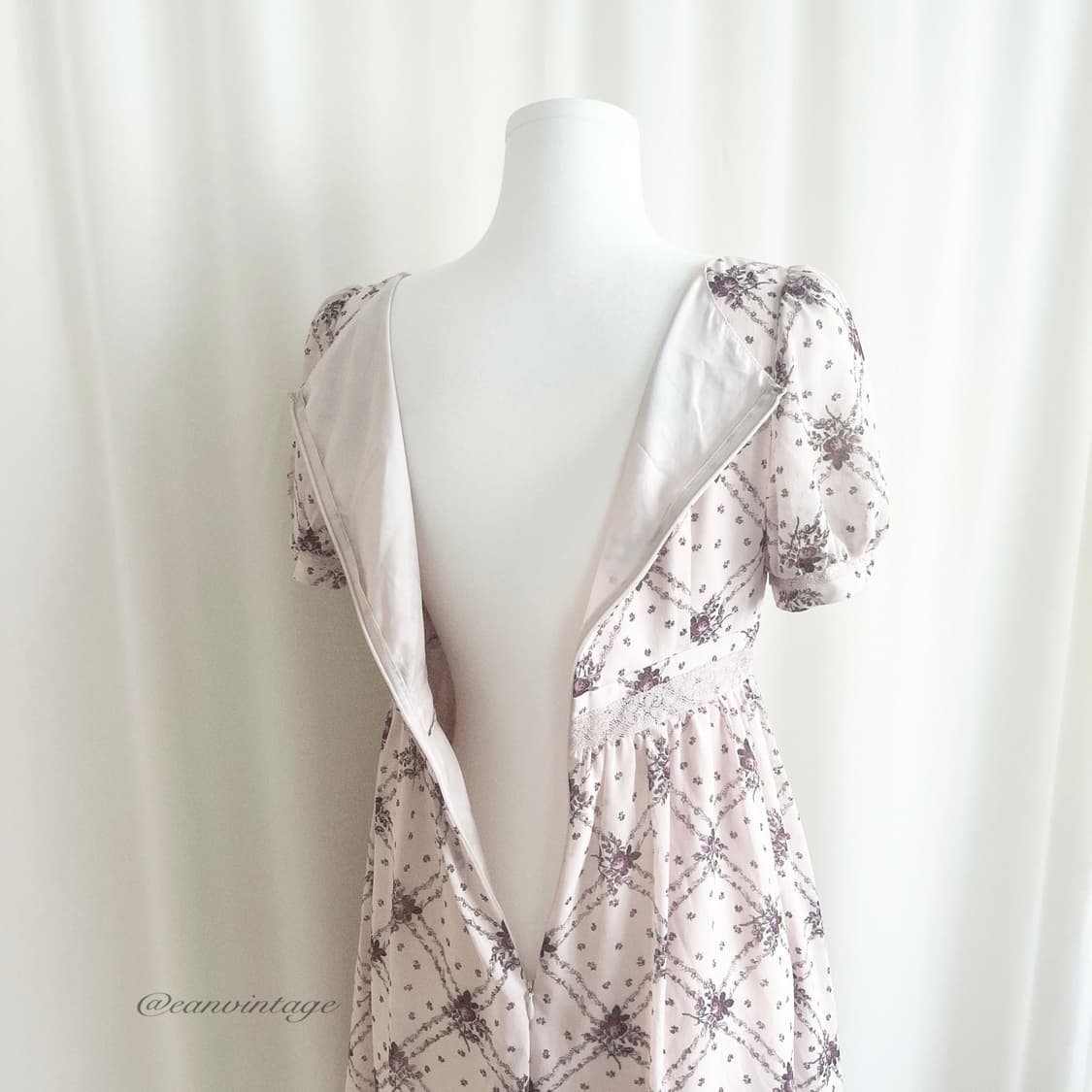 purple flower lace one-piece 상품이미지4