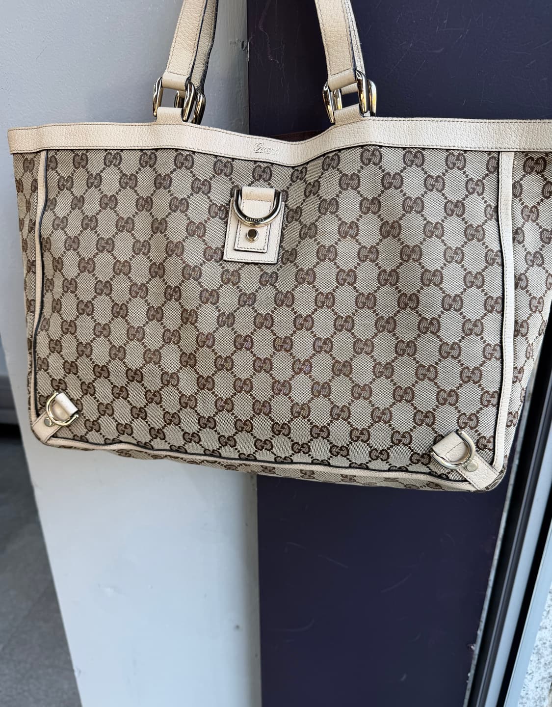 구찌 D링 GG 자카드 캔버스 토트백.쇼퍼백 상품이미지5