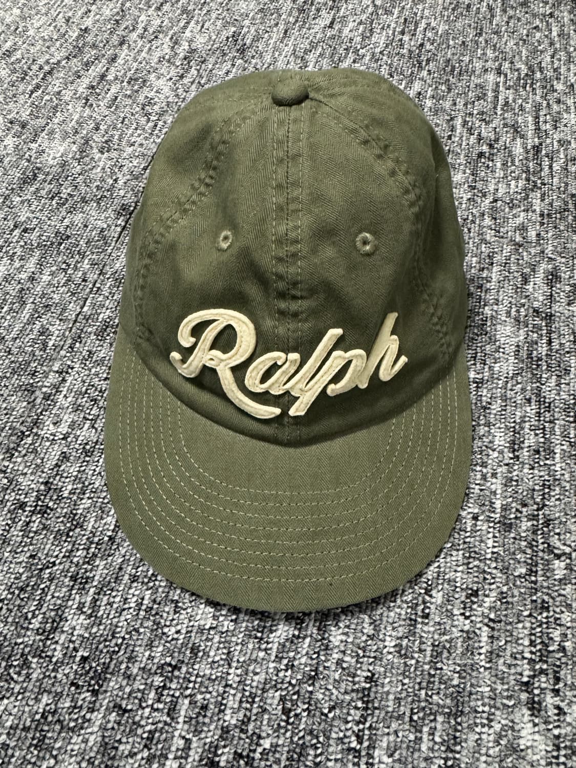 폴로랄프로렌 헤링본 볼캡 카키 상품이미지1