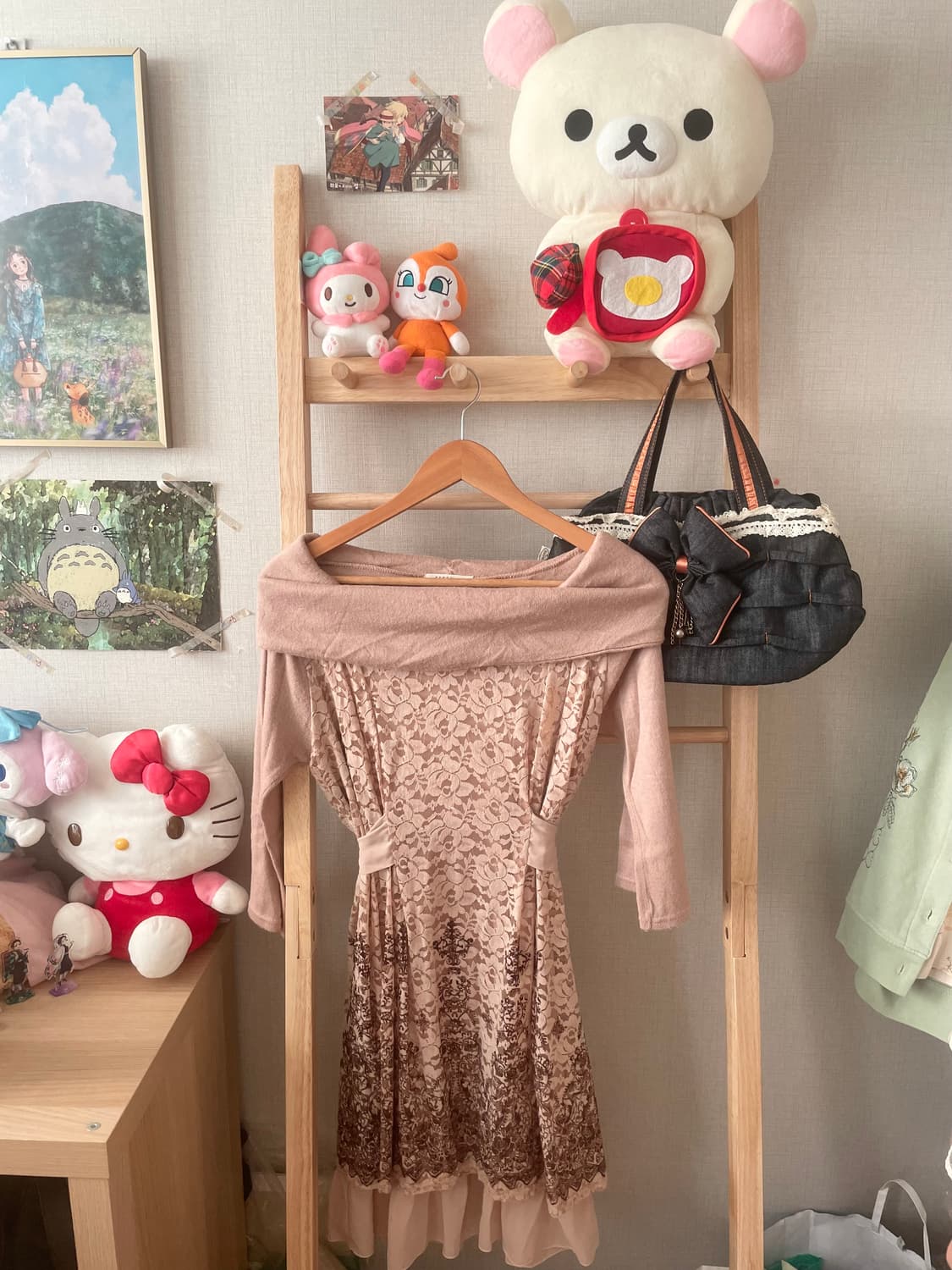 모리걸 빈티지 라떼갸루 엑시즈팜 퍼 코트 set 💗🤎 상품이미지5