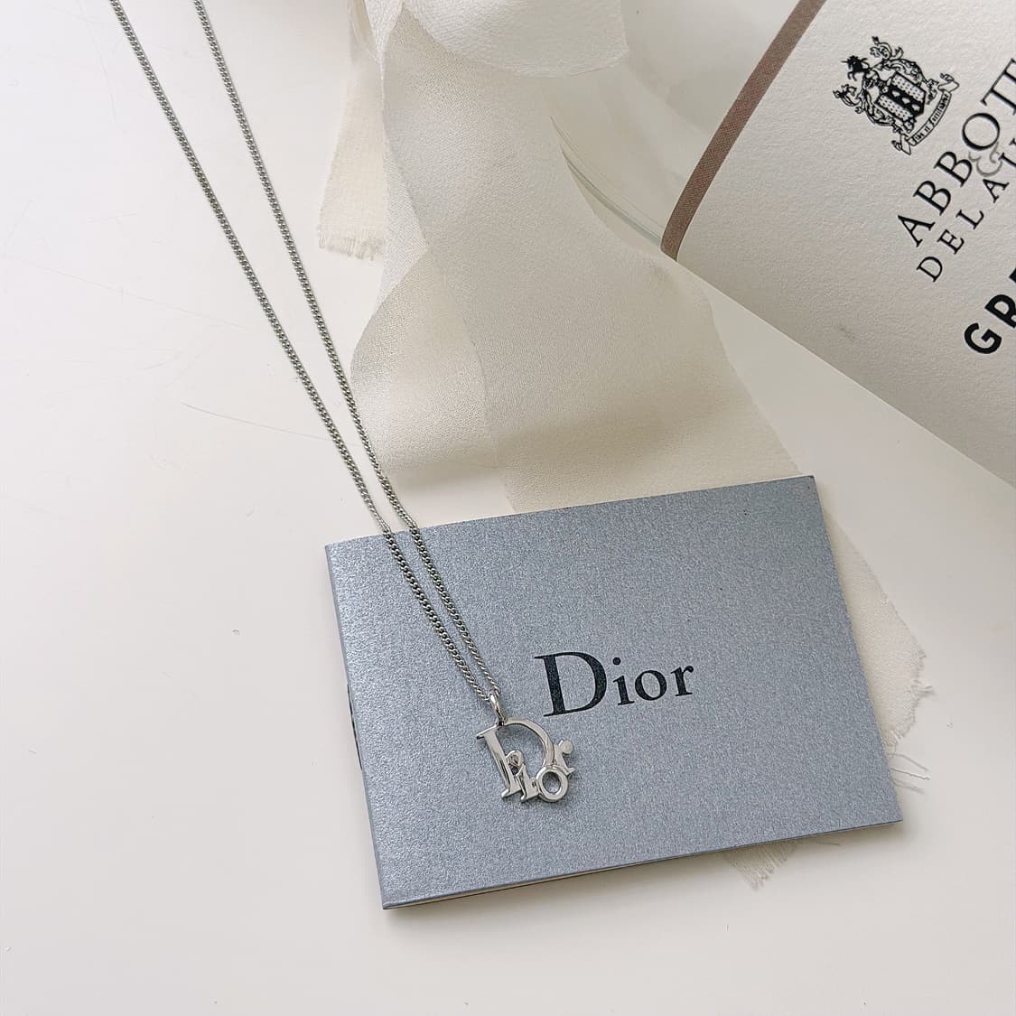 빈티지 디올 오블리크 목걸이 상품이미지4