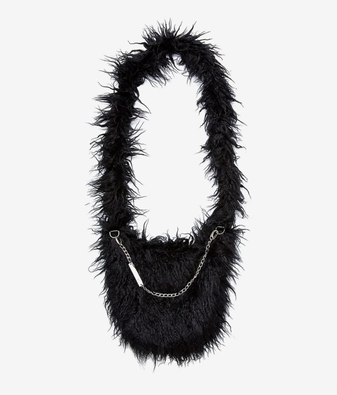 시스에이 컬리 퍼 크로스 백 [black] 상품이미지1