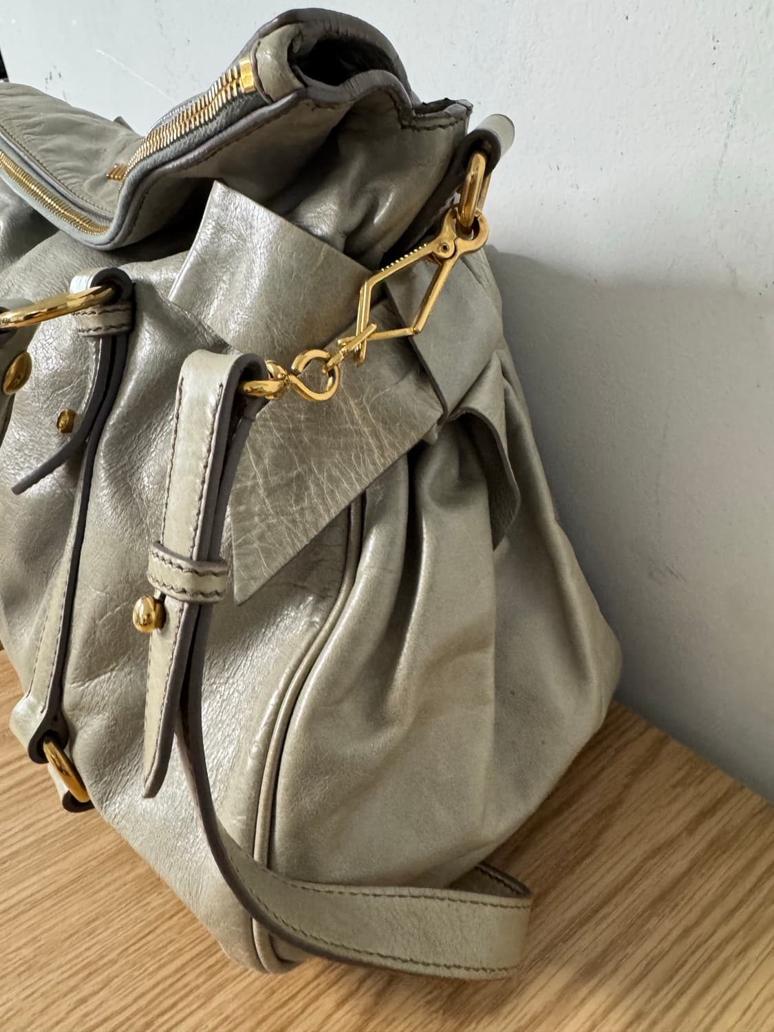 미우미우 보우 사첼 투웨이(정품) 상품이미지4