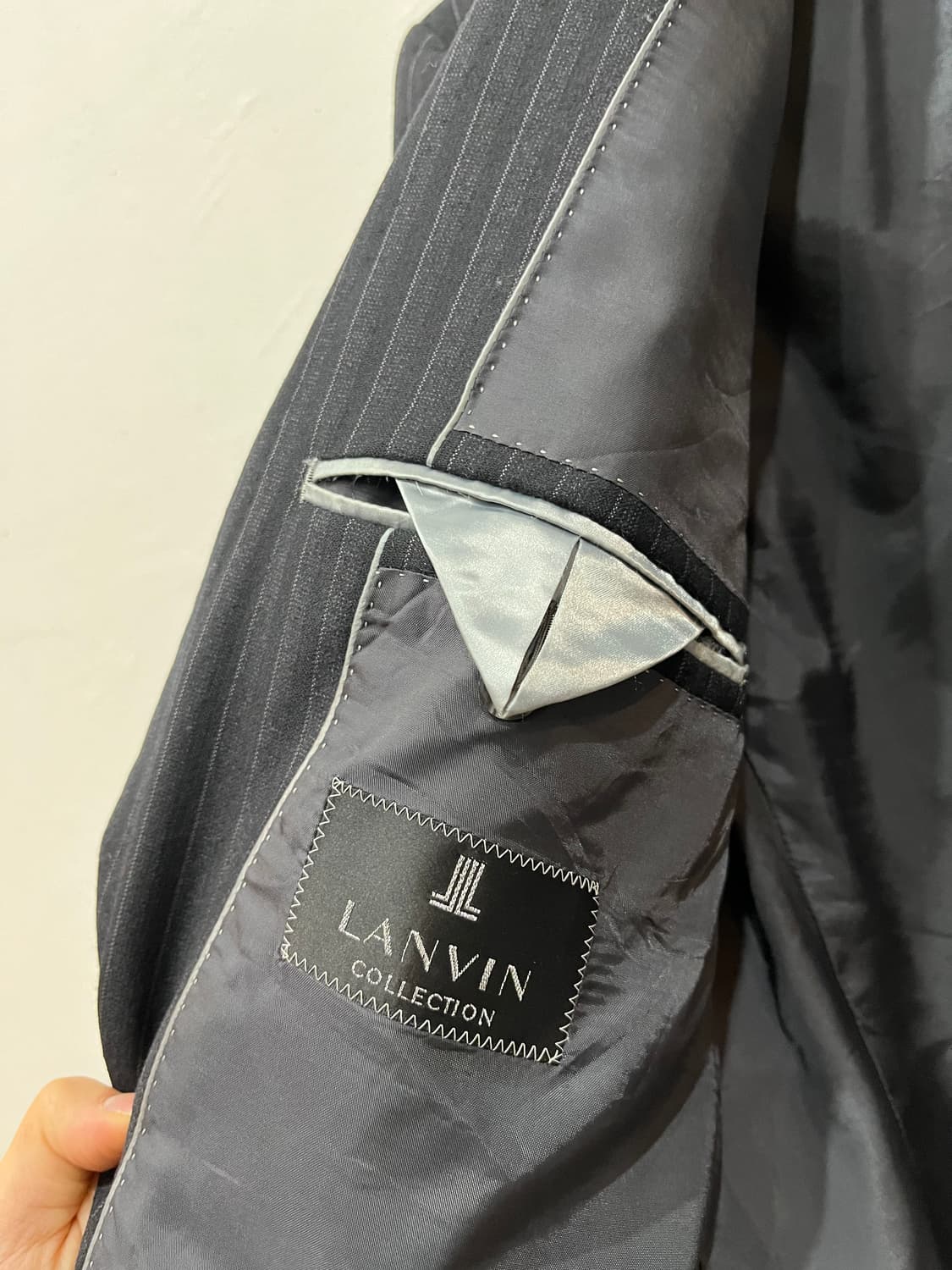 LANVIN 랑방 2B 스트라이프 울 실크 블레이저 자켓 상품이미지2