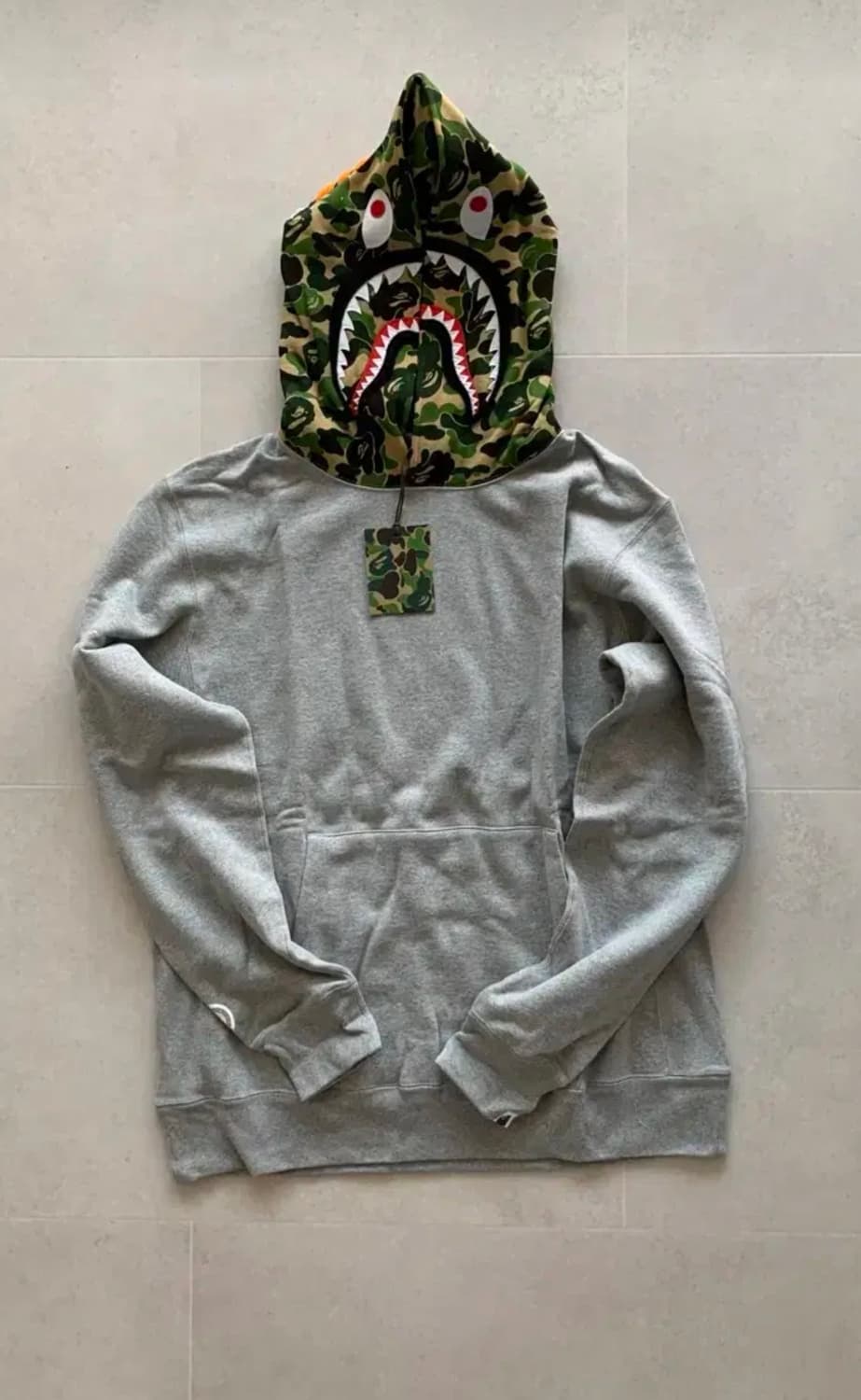 베이프 ABC 카모 샤크 풀오버 후드 2XL 1J80114006 상품이미지1