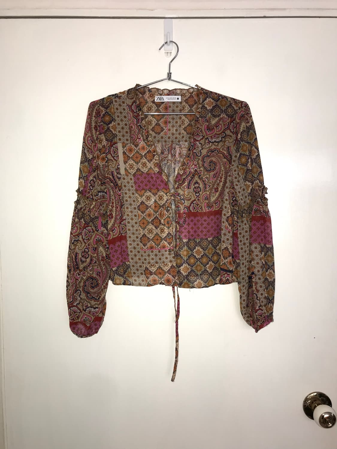 Ethnic Pattern Summer Blouse 상품이미지4