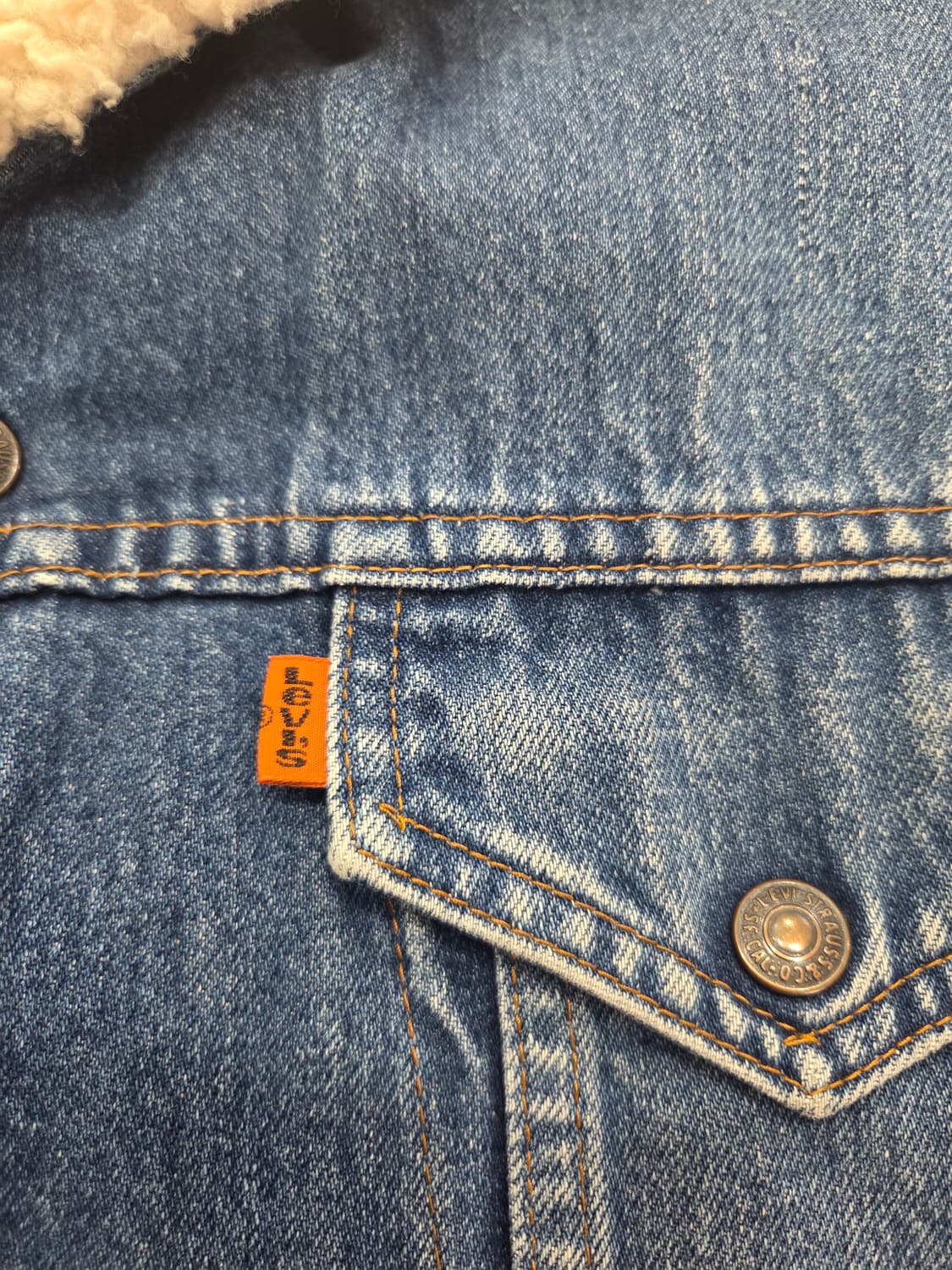 80's Levi's 71605 sherpa trucker 상품이미지3