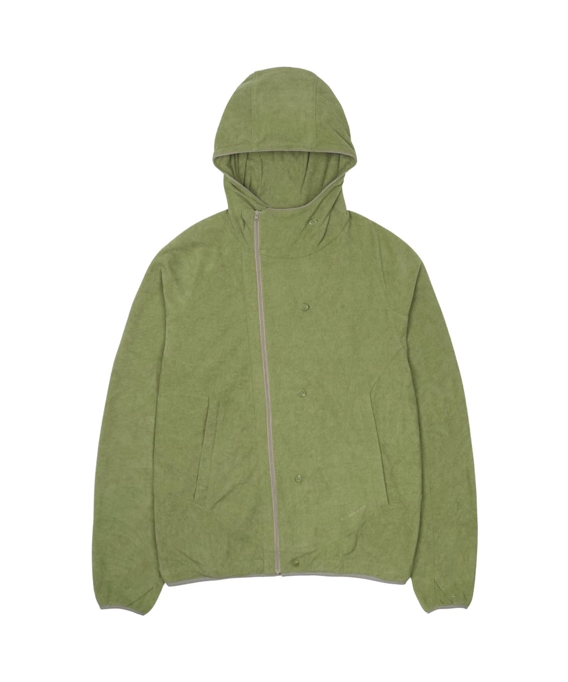 [2] 산산기어 버튼 플리스 자켓 그린 상품이미지1