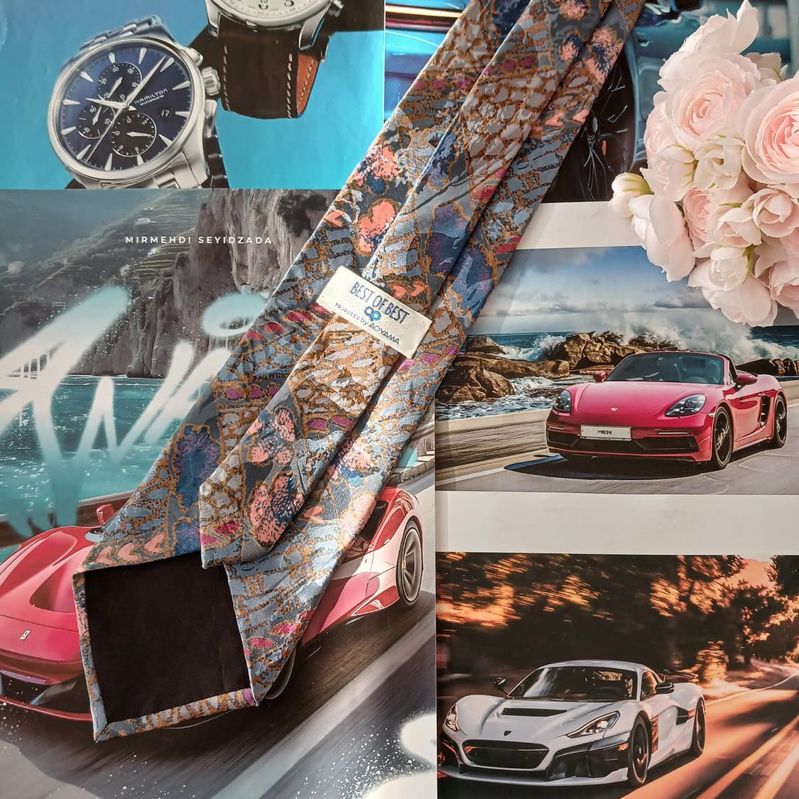 베스트오브베스트 실크 블루&핑크 넥타이 9.5cm A+등급 A18961
 상품이미지3