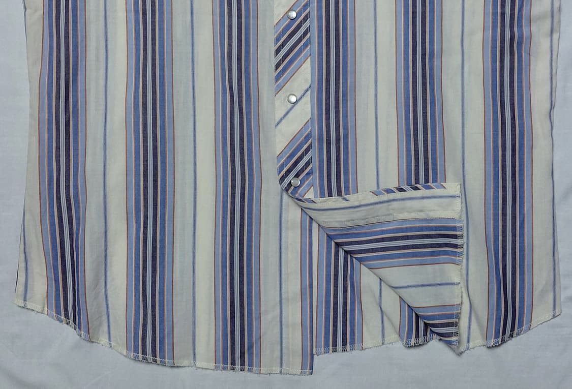 [L] 랭글러(Wrangler) 빈티지 웨스턴 멀티 스트라이프 반팔 셔츠 상품이미지5