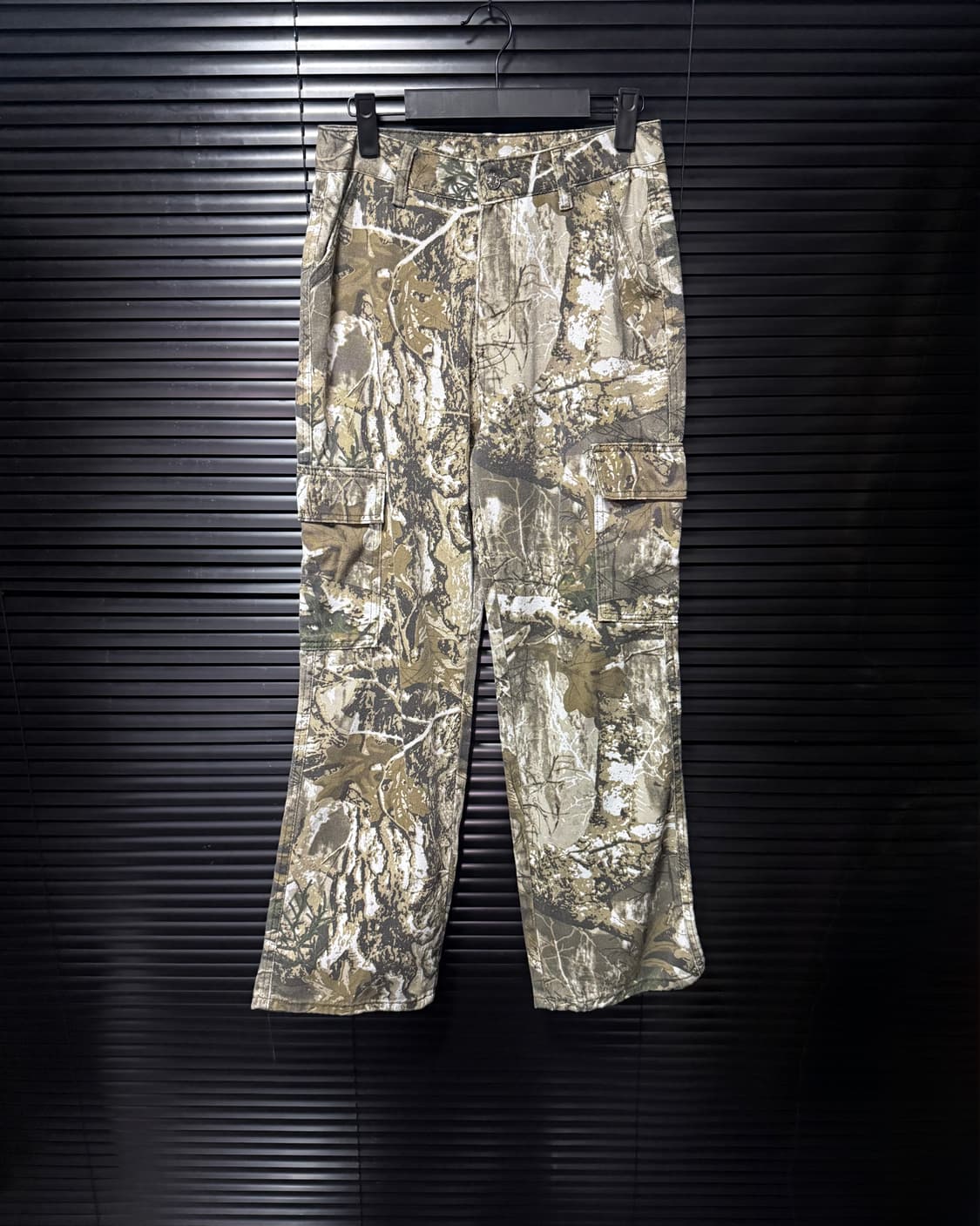 리얼트리 밀리터리 카모 워크 카고 팬츠 바지 S 27 갸루 고스 펑크 락 상품이미지1