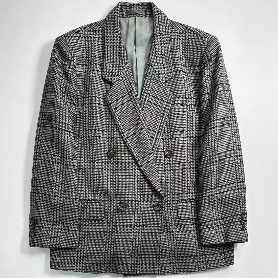 버버리 하운드체크 더블 블레이저 상품이미지1