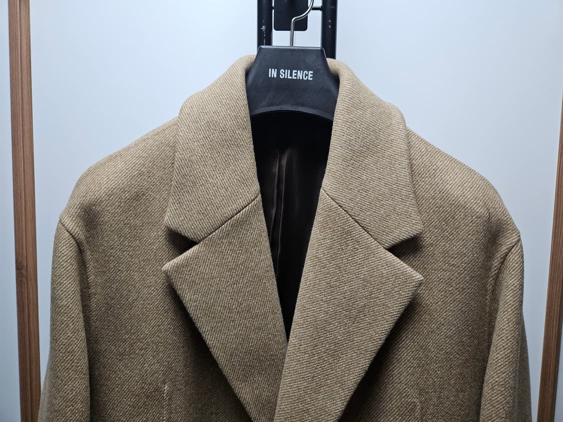 마마가리 오버핏 핸드메이드 코트 트윌베이지 46사이즈 상품이미지2