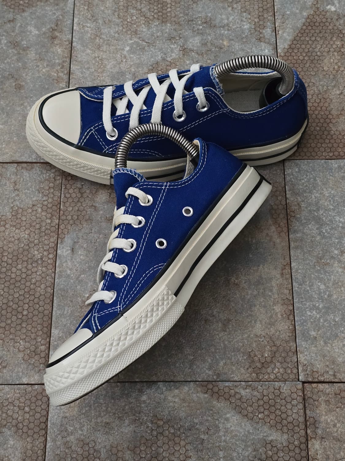 (220)컨버스 척 70 빈티지 캔버스 러쉬 블루 로우 상품이미지6