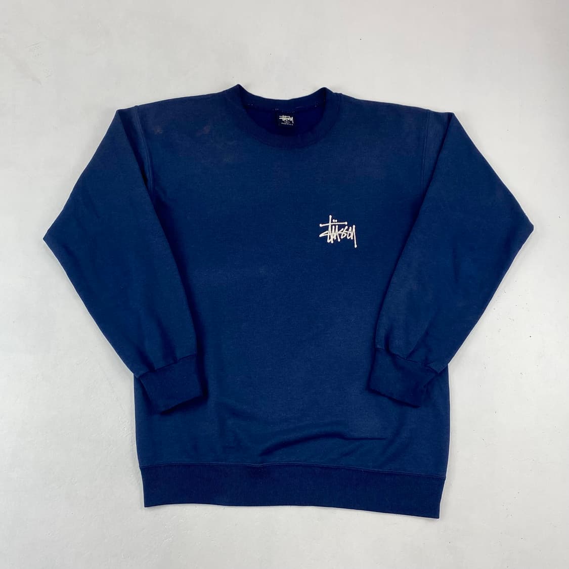 90s 스투시 드래곤 빅로고 네이비 빈티지 맨투맨 (100) 상품이미지2