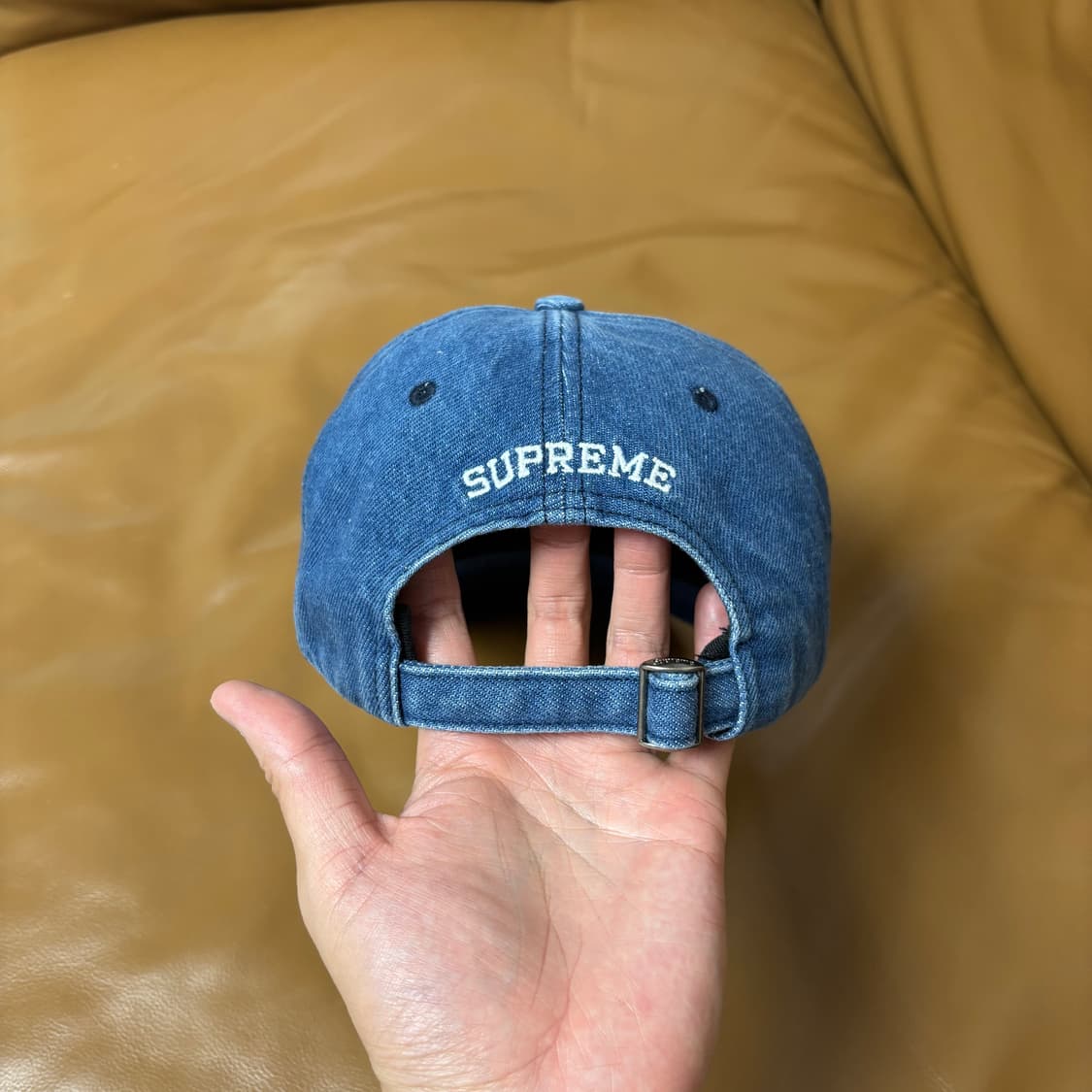 Supreme 슈프림 워시드 데님 S로고 6패널 볼캡 모자 (Denim) 상품이미지7