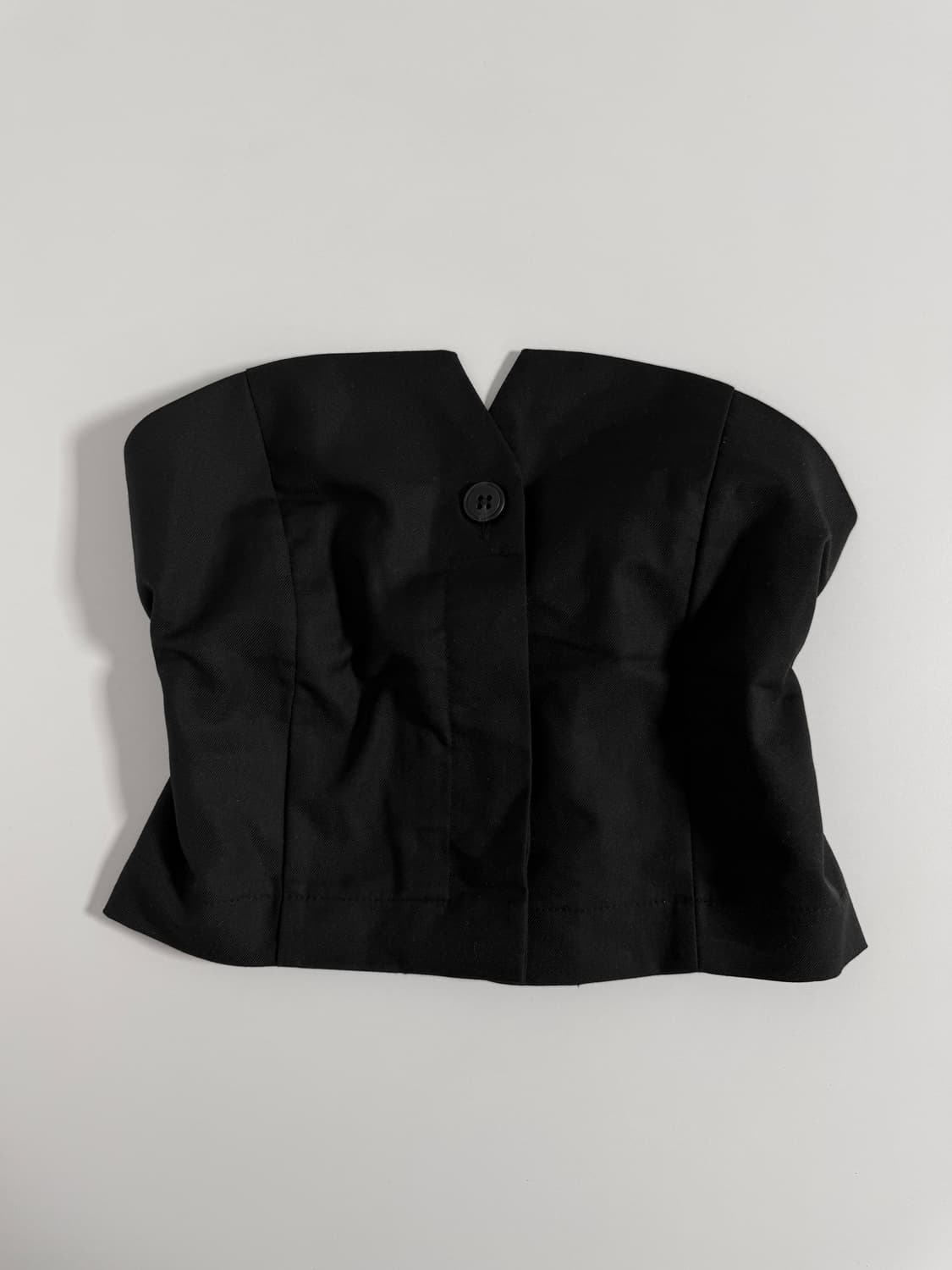 빈티지 긱시크 아카이브 블랙 탑 베스트 파우닝 큐빈 오공이 상품이미지1