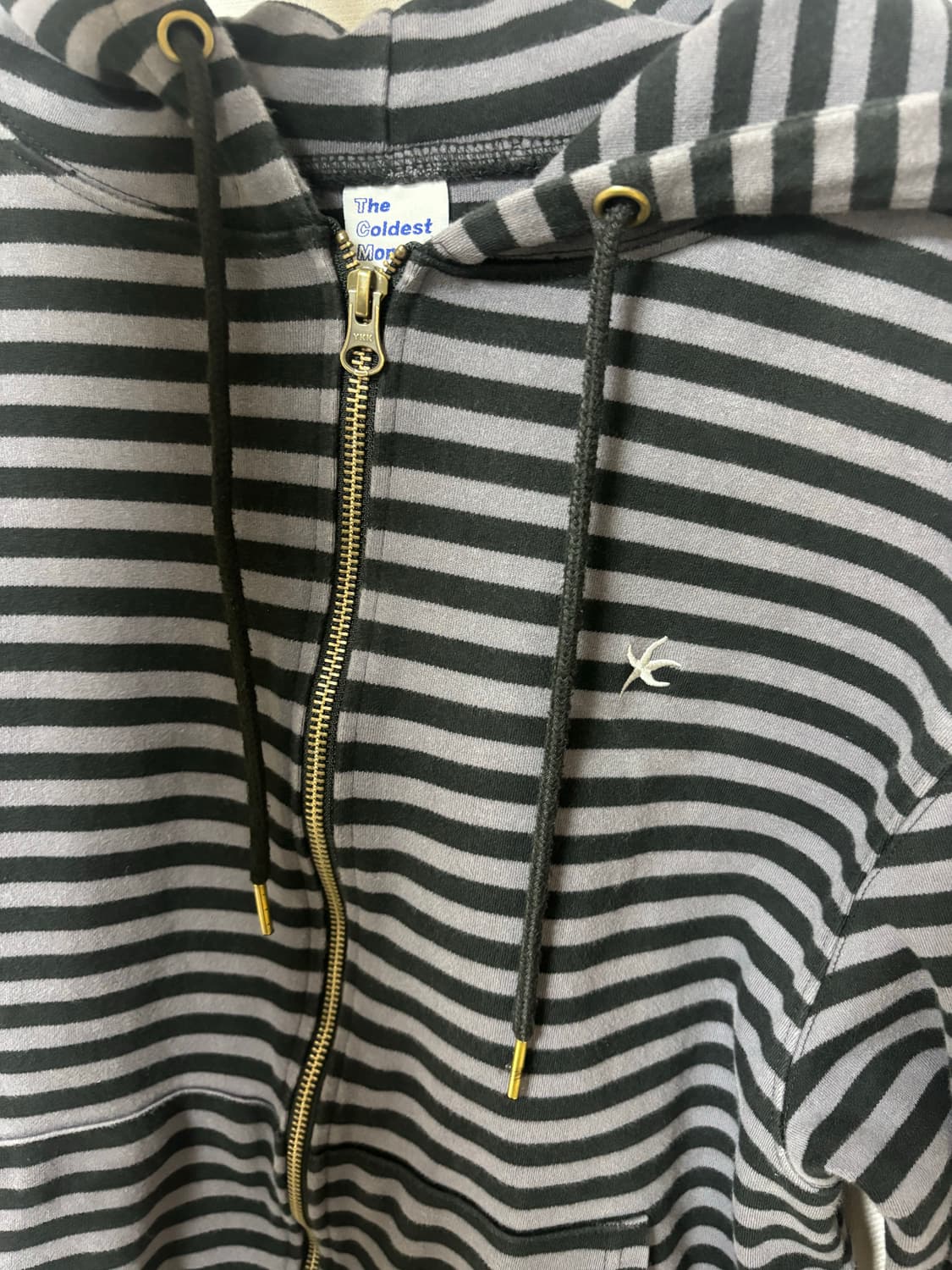 더콜디스트모먼트 후드집업TCM stripe hooded zip-up (c 상품이미지2
