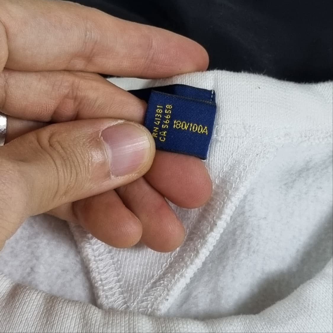 ( L ) 폴로 랄프로렌 화이트 빅로고 포니 맨투맨 상품이미지5