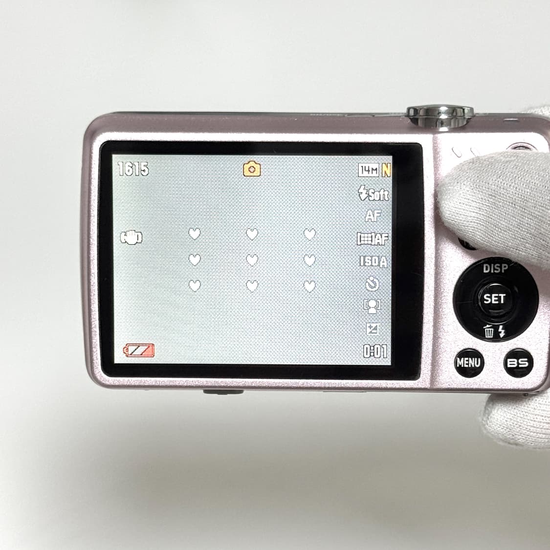 카시오 엑슬림 Z550 베이비핑크 빈티지디카 상품이미지5