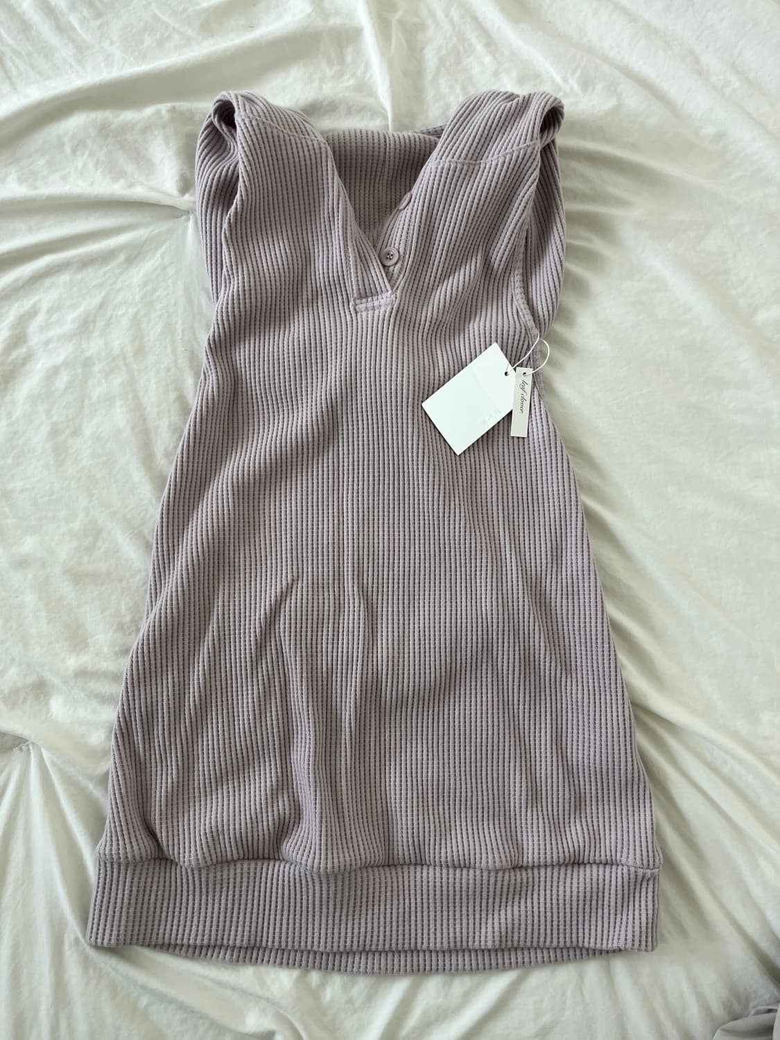 샵페어리 - waffle halter neck hoodie 상품이미지4