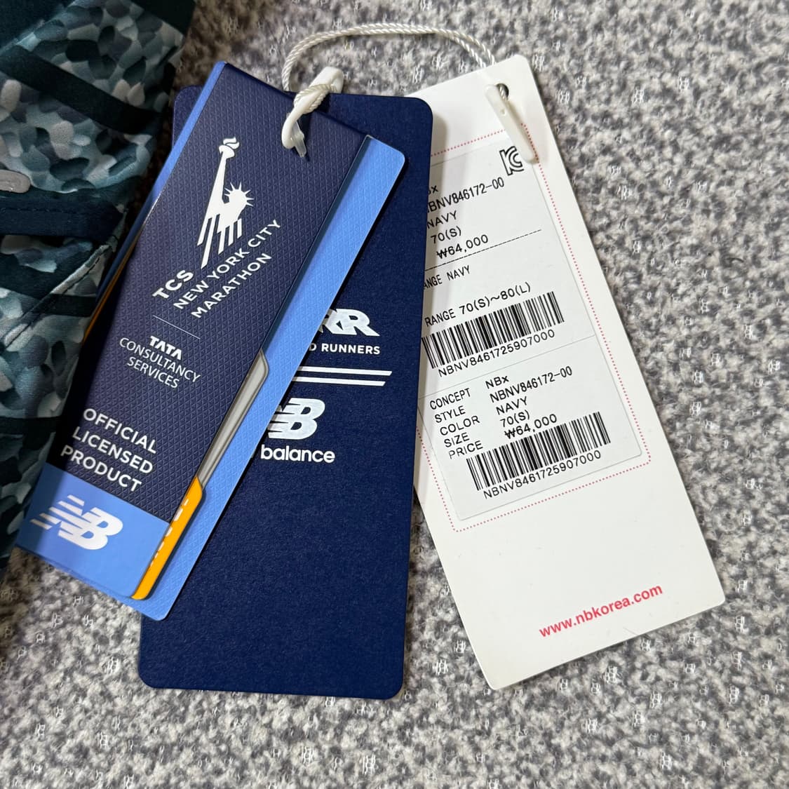 [정가 6만원 새상품] 뉴발란스 뉴욕마라톤 반바지 상품이미지4