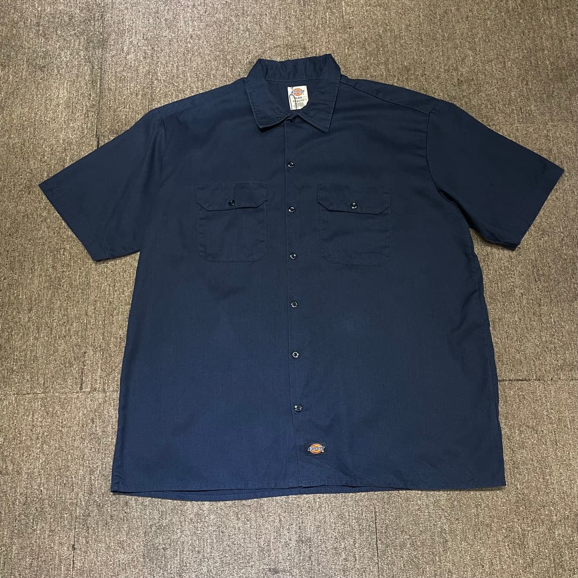 (XL) Dickies 디키즈 반팔 워크 셔츠 네이비 상품이미지3