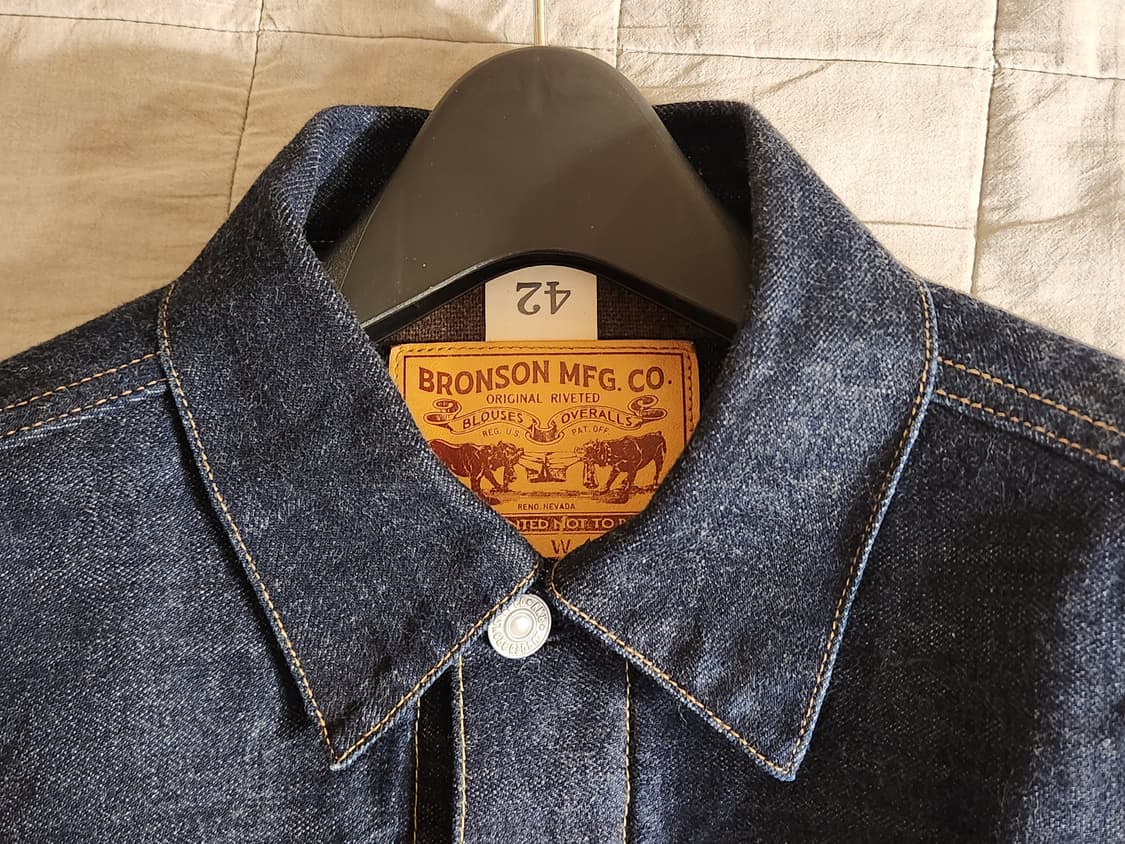 브론슨 817xx 42사이즈 타입2 데님 자켓 상품이미지3