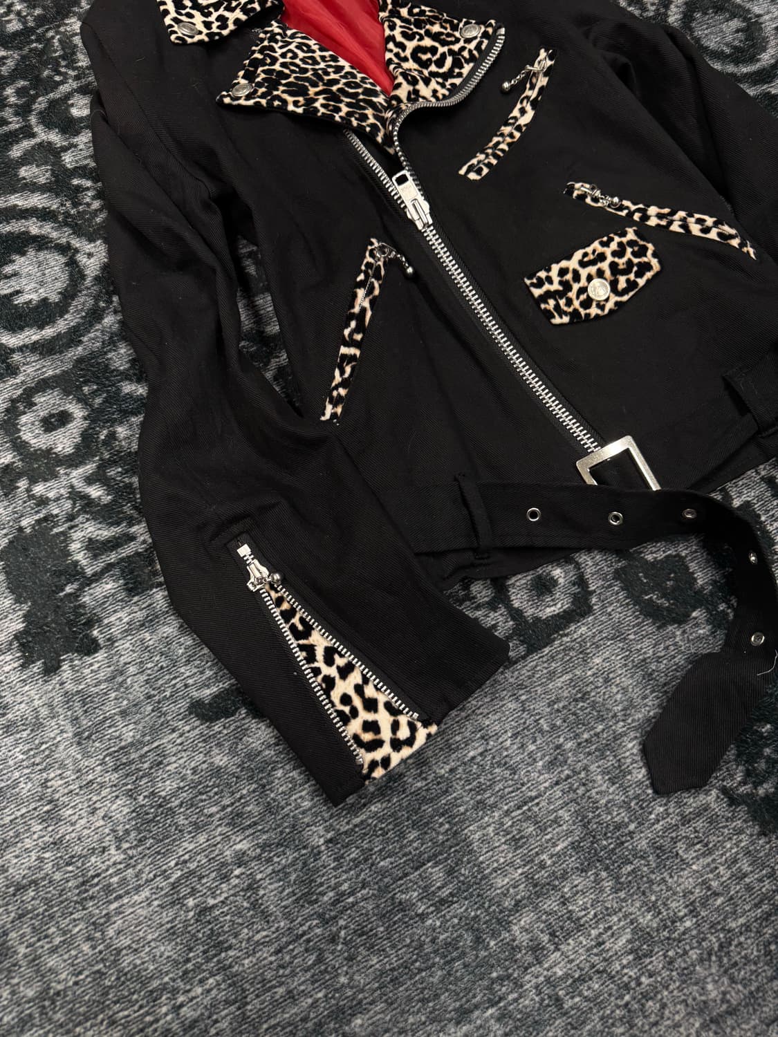 Hellcatpunks leaopard rider jacket 상품이미지4